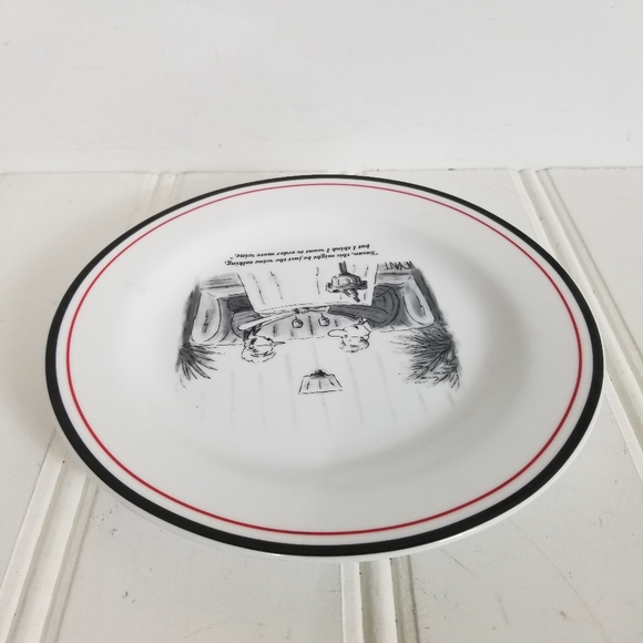Restoration Hardware Plate New Yorker The Cartoon Bank Christopher Weyant 2003 - Picture 5 of 12